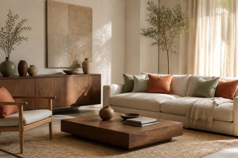 Idée déco salon : associer meubles, couleurs et luminaires