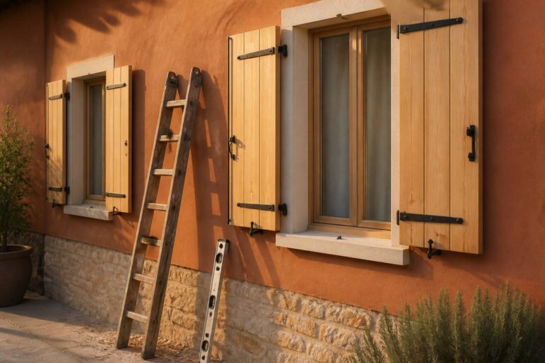 Prix d&rsquo;installation d&rsquo;un volet en bois : tarifs 2026