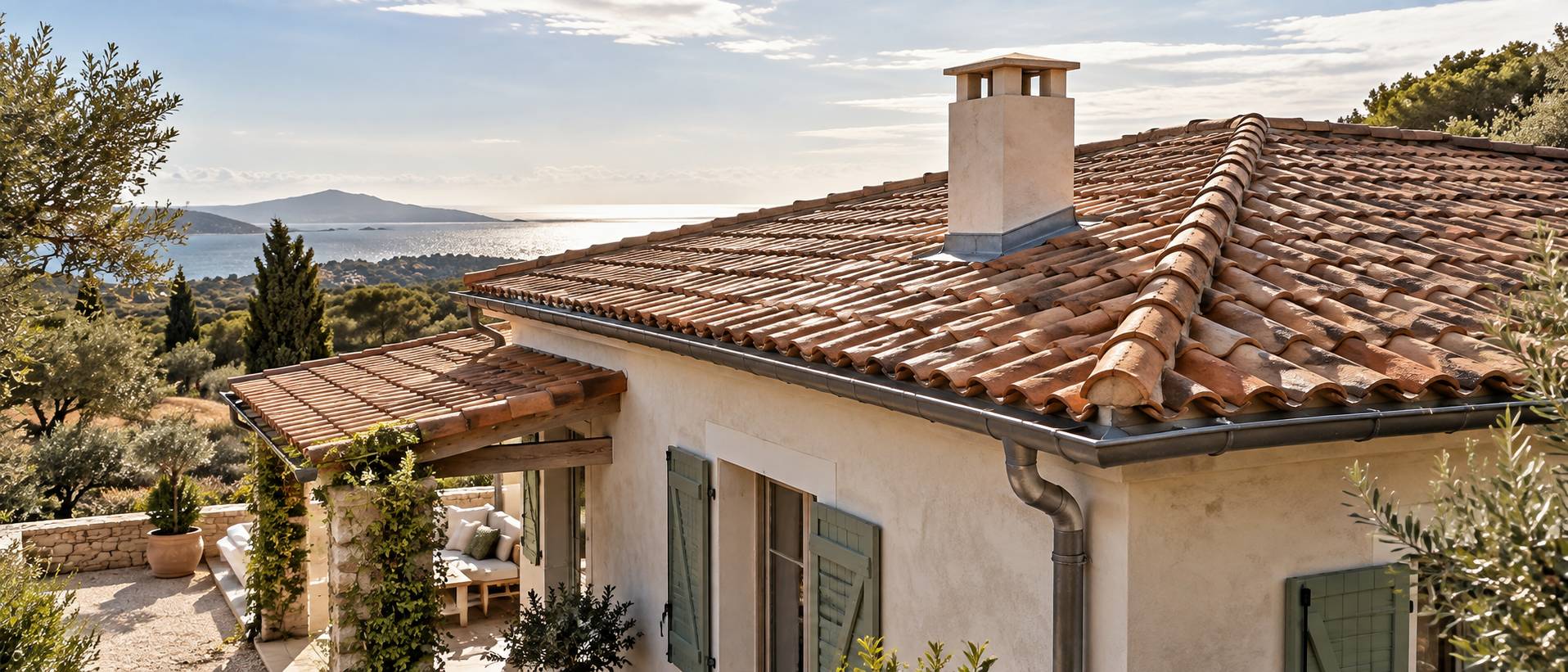 Illustration éditoriale du sujet : Couvreur à Cannes : trouver un professionnel de la toiture