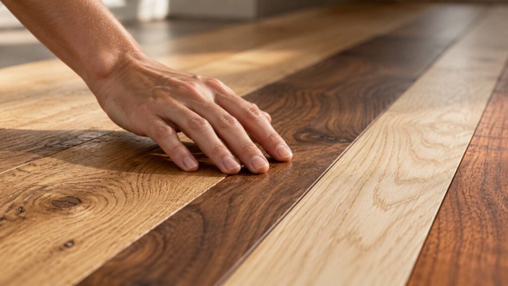 Illustration de détail sur le sujet : Parquet massif : essences, duretés, usages